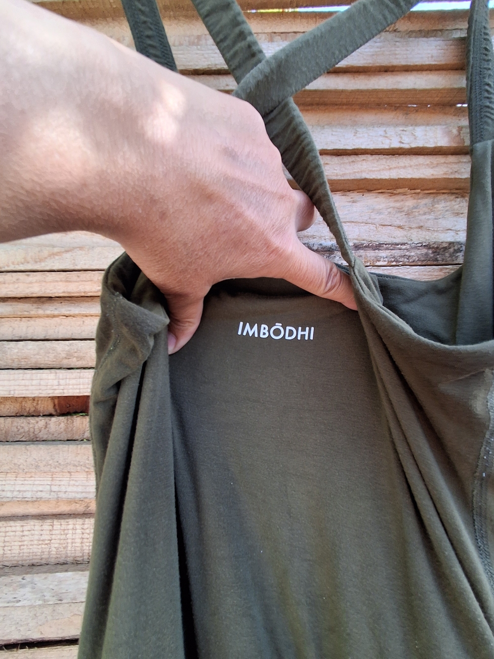 Imbodhi Olive Scoop-Neck Sleeveless Jumpsuit - Picture 4 of 8